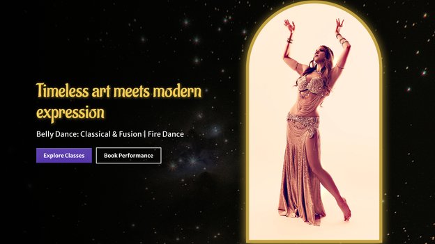 Screenshot of Jessica Cooper Dance's webpage.